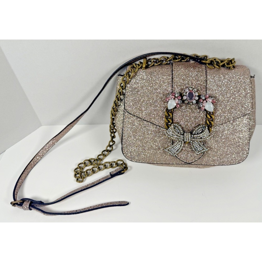 ALDO Crossbody Pink Glitter Bag Purse